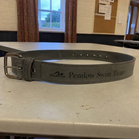 Personalized belts - customer photo